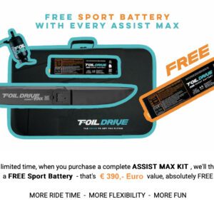 FOIL DRIVE ASSIST MAX POWER BATTERY + Free Sport Battery